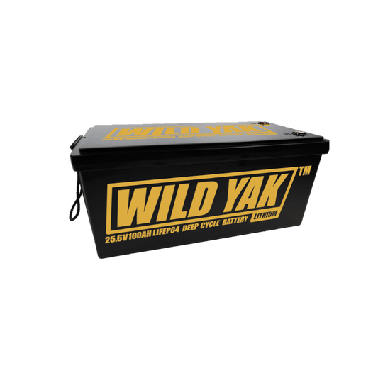 Wild Yak LITHIUM 25.6V 100AH DEEP CYCLE LIFEPO4 BATTERY - Wild Yak Inc.